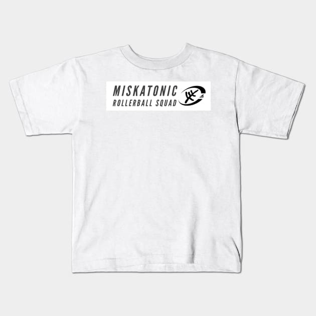 Miskatonic Rollerball Squad Kids T-Shirt by Atomic City Art